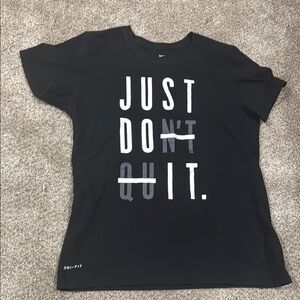 Nike Black Fitted Short Sleeve Tee